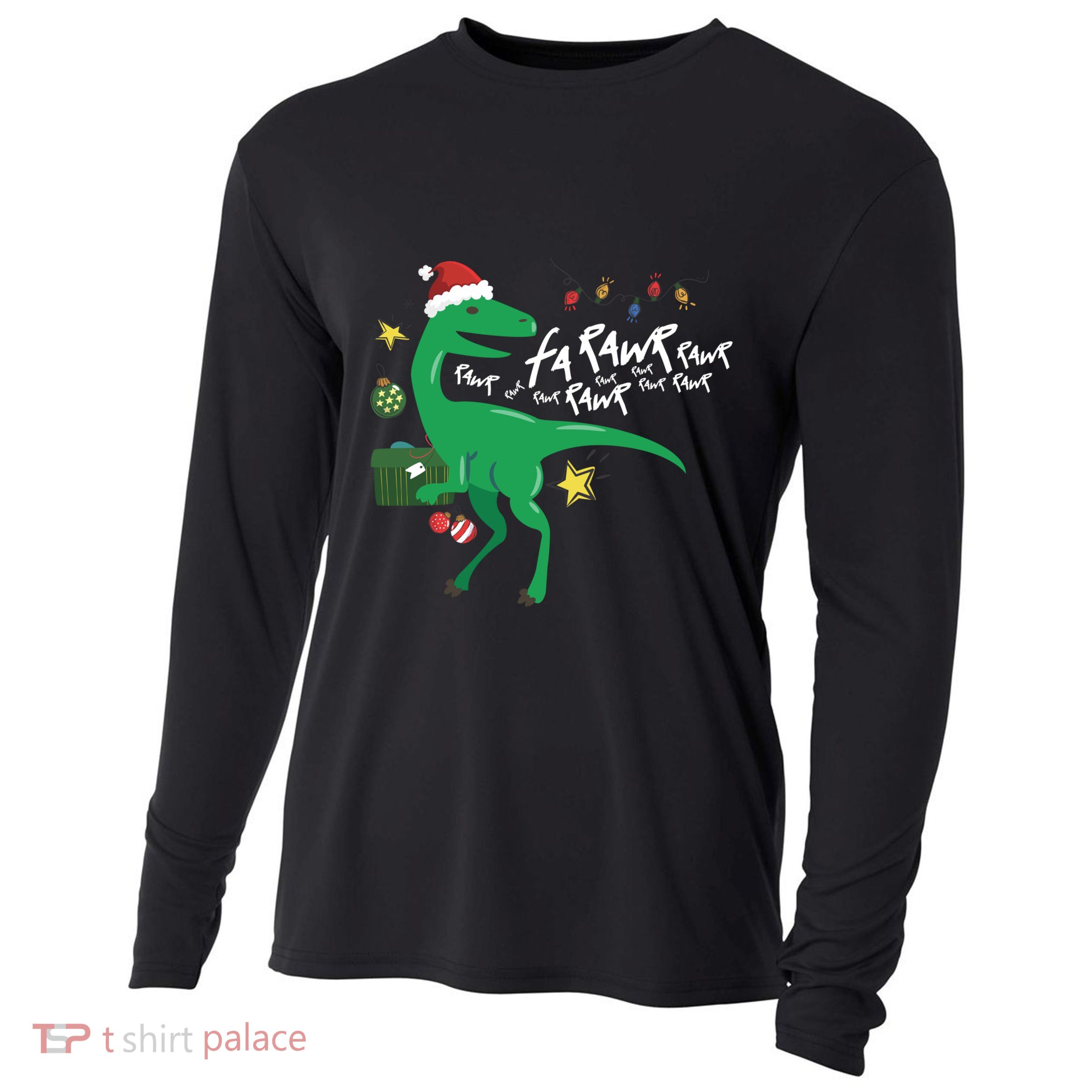 Funny Trex Dinosaur Ugly Christmas Fa Rawr Rawr Great Gift Cooling Performance Long Sleeve Crew