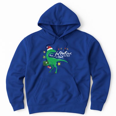 Funny Trex Dinosaur Ugly Christmas Fa Rawr Rawr Great Gift Hoodie