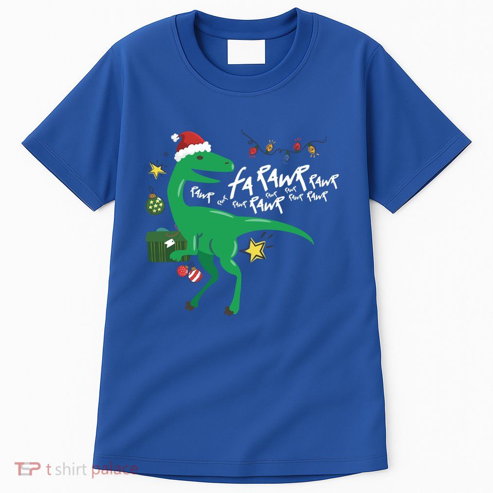 Funny Trex Dinosaur Ugly Christmas Fa Rawr Rawr Great Gift Tall T-Shirt