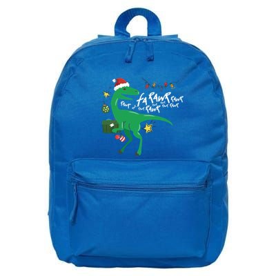 Funny Trex Dinosaur Ugly Christmas Fa Rawr Rawr Great Gift 16 in Basic Backpack