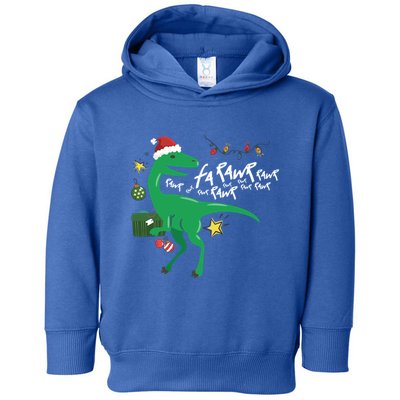 Funny Trex Dinosaur Ugly Christmas Fa Rawr Rawr Great Gift Toddler Hoodie