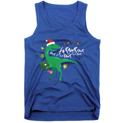 Funny Trex Dinosaur Ugly Christmas Fa Rawr Rawr Great Gift Tank Top