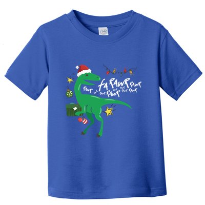 Funny Trex Dinosaur Ugly Christmas Fa Rawr Rawr Great Gift Toddler T-Shirt