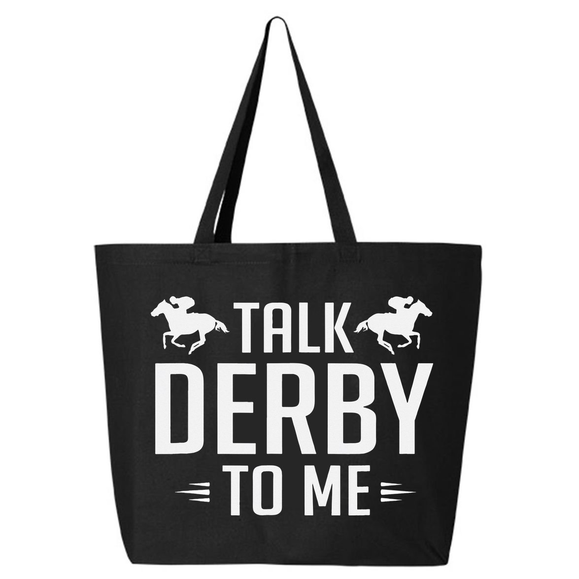 Funny Talk Derby To Me Horse Racing 25L Jumbo Tote