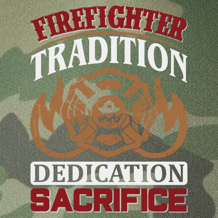 Firefighter Tradition Dedication Sacrfice Legacy Tie Dye Trucker Hat