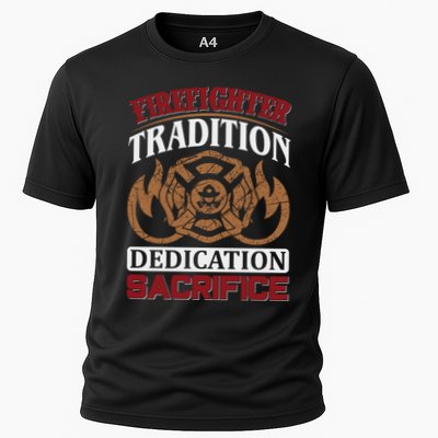 Firefighter Tradition Dedication Sacrfice Performance Shirt