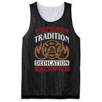 Firefighter Tradition Dedication Sacrfice Mesh Reversible Basketball Jersey Tank