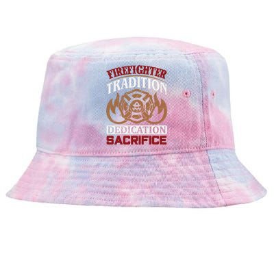 Firefighter Tradition Dedication Sacrfice Tie-Dyed Bucket Hat