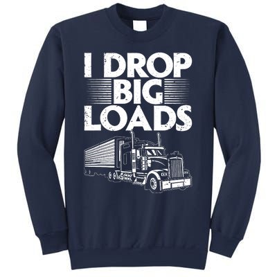 Funny Trucker Design For Women Semi Truck Driver Lover Sweatshirt