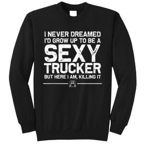 Funny Truck Driver Design For Trucker Wo Trucking Lover Sweatshirt