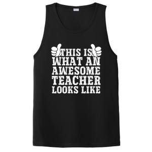 Funny Teachers Design Thanksgiving Xmas Teacher Appreciation Cool Gift PosiCharge Competitor Tank