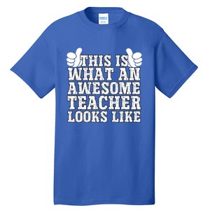 Funny Teachers Design Thanksgiving Xmas Teacher Appreciation Cool Gift Tall T-Shirt