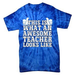 Funny Teachers Design Thanksgiving Xmas Teacher Appreciation Cool Gift Tie-Dye T-Shirt