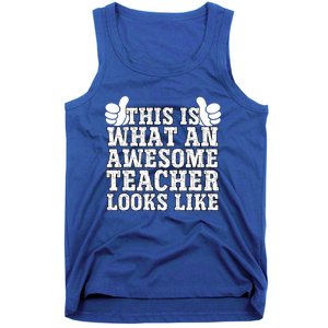 Funny Teachers Design Thanksgiving Xmas Teacher Appreciation Cool Gift Tank Top