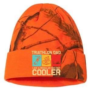 Funny Triathlon Design For Dad Swim Bike Run Triathletes Kati Licensed 12" Camo Beanie