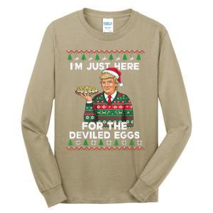 Funny Trump Dance Merry Christmas Ugly Xmas Sweater Pajamas Tall Long Sleeve T-Shirt