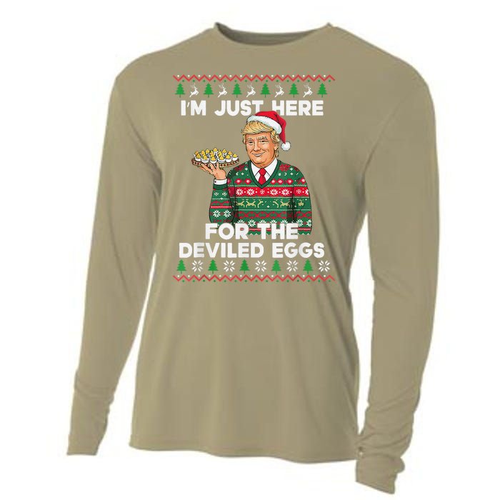 Funny Trump Dance Merry Christmas Ugly Xmas Sweater Pajamas Cooling Performance Long Sleeve Crew