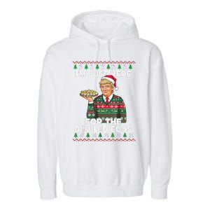 Funny Trump Dance Merry Christmas Ugly Xmas Sweater Pajamas Garment-Dyed Fleece Hoodie