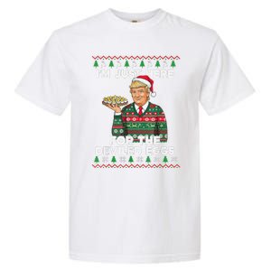 Funny Trump Dance Merry Christmas Ugly Xmas Sweater Pajamas Garment-Dyed Heavyweight T-Shirt