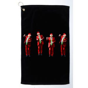 Funny Trump Dance Santa Claus Christmas Xmas Pajamas Holiday Platinum Collection Golf Towel