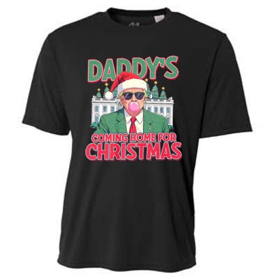 Funny Trump Daddys Home For Christmas 45 47 Trump Won Again Cooling Performance Crew T-Shirt