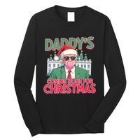 Funny Trump Daddys Home For Christmas 45 47 Trump Won Again Long Sleeve Shirt