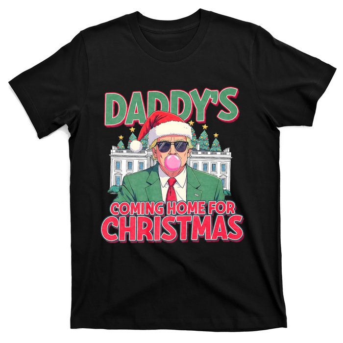 Funny Trump Daddys Home For Christmas 45 47 Trump Won Again T-Shirt