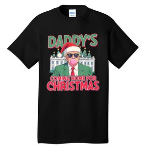 Funny Trump Daddys Home For Christmas 45 47 Trump Won Again Tall T-Shirt