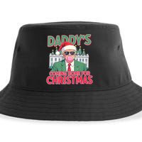 Funny Trump Daddys Home For Christmas 45 47 Trump Won Again Sustainable Bucket Hat