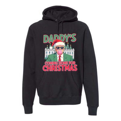 Funny Trump Daddys Home For Christmas 45 47 Trump Won Again Premium Hoodie