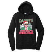 Funny Trump Daddys Home For Christmas 45 47 Trump Won Again Women's Pullover Hoodie