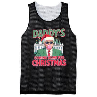 Funny Trump Daddys Home For Christmas 45 47 Trump Won Again Mesh Reversible Basketball Jersey Tank