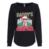 Funny Trump Daddys Home For Christmas 45 47 Trump Won Again Womens California Wash Sweatshirt