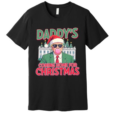 Funny Trump Daddys Home For Christmas 45 47 Trump Won Again Premium T-Shirt