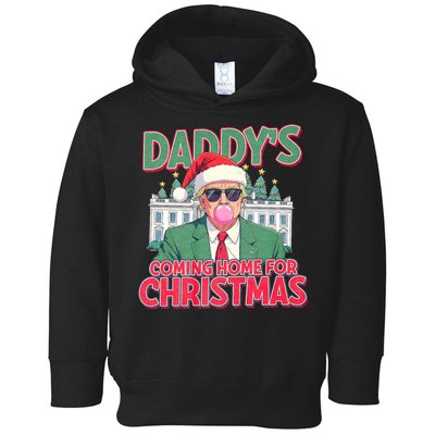 Funny Trump Daddys Home For Christmas 45 47 Trump Won Again Toddler Hoodie