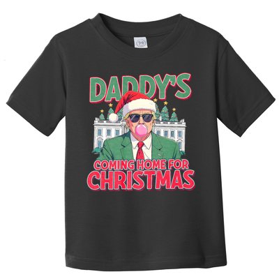 Funny Trump Daddys Home For Christmas 45 47 Trump Won Again Toddler T-Shirt