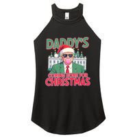 Funny Trump Daddys Home For Christmas 45 47 Trump Won Again Women's Perfect Tri Rocker Tank