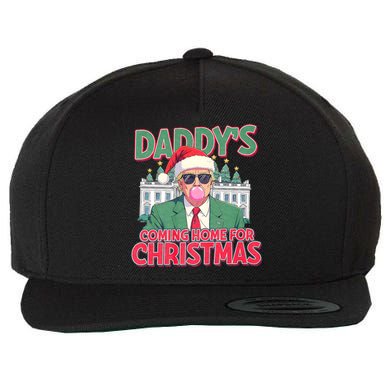 Funny Trump Daddys Home For Christmas 45 47 Trump Won Again Wool Snapback Cap