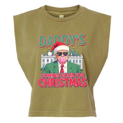 Funny Trump Daddys Home For Christmas 45 47 Trump Won Again Garment-Dyed Women's Muscle Tee