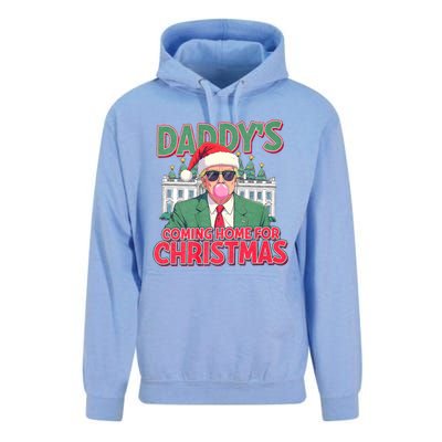 Funny Trump Daddys Home For Christmas 45 47 Trump Won Again Unisex Surf Hoodie