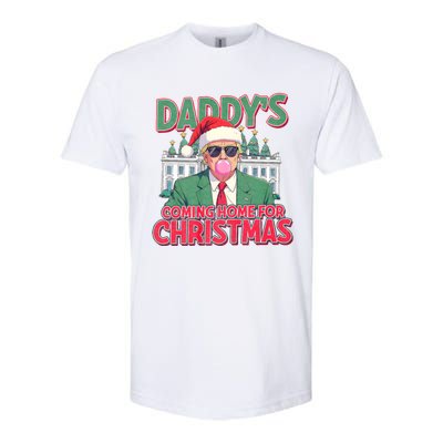 Funny Trump Daddys Home For Christmas 45 47 Trump Won Again Softstyle CVC T-Shirt