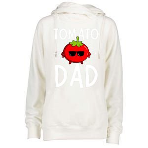 Funny Tomato Dad King Vegetable Fathers' Day Gardener Gift Womens Funnel Neck Pullover Hood