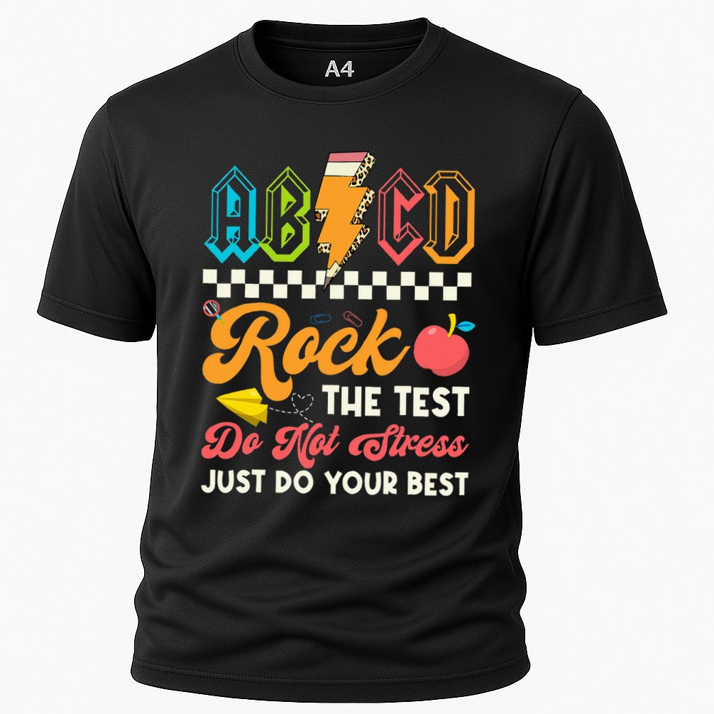 Funny Test Day Abcd Pen Rock The Test Motivational Students Performance Shirt