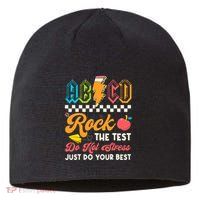 Funny Test Day Abcd Pen Rock The Test Motivational Students Sustainable Beanie