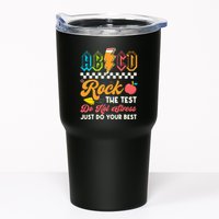 Funny Test Day Abcd Pen Rock The Test Motivational Students Tumbler