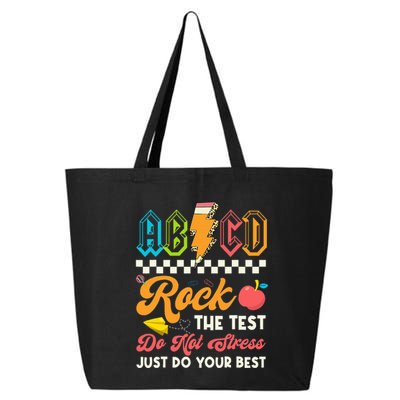 Funny Test Day Abcd Pen Rock The Test Motivational Students 25L Jumbo Tote