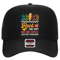 Funny Test Day Abcd Pen Rock The Test Motivational Students Hat