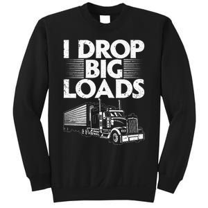 Funny Trucker Design For Men Women Semi Truck Driver Lover Sweatshirt