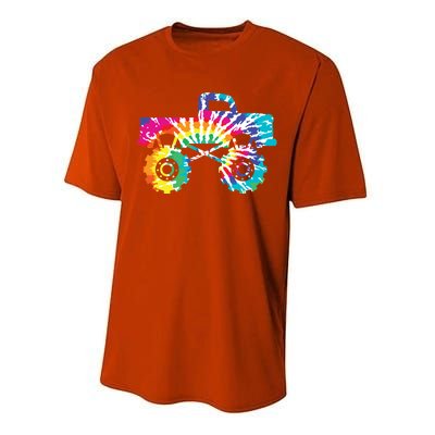 Fun Tie Dye Extreme Mudding Monster Truck 4 Wheel Drive Gift Performance Sprint T-Shirt