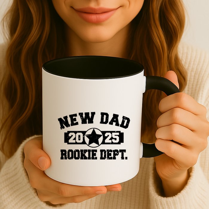 First Time Dad Est 2025 Rookie Dept Mug